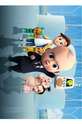 فرشینه اتاق کودک طرح کارتون بچه رییس کد ۶۰۸۷