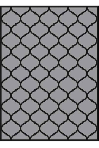 فرشینه مدرن خاکستری مشکی کد ۸۰۴۸