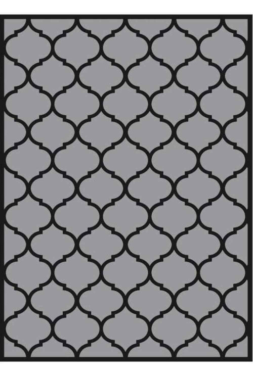 فرشینه مدرن خاکستری مشکی کد ۸۰۴۸