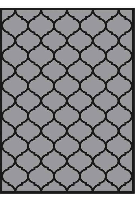 فرشینه مدرن خاکستری مشکی کد ۸۰۴۸