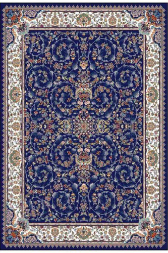 فرشینه طرح سنتی ایرانی مشکی سرمه ای کد ۹۰۱۳