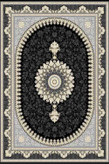 فرشینه طرح سنتی رنگ مشکی کد ۹۰۲۶