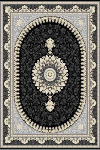 فرشینه طرح سنتی رنگ مشکی کد ۹۰۲۶