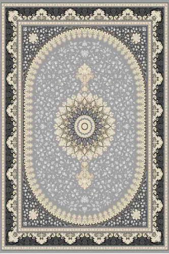 فرشینه طرح سنتی رنگ طوسی خاکستری روشن کد ۹۰۲۸