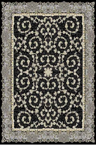 فرشینه طرح سنتی مشکی کد ۹۰۳۵