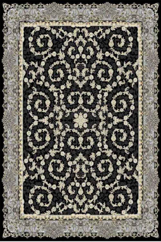 فرشینه طرح سنتی مشکی کد ۹۰۳۵