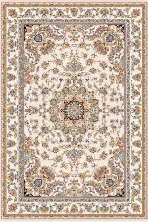 فرشینه طرح سنتی رنگ روشن کد ۹۰۴۴