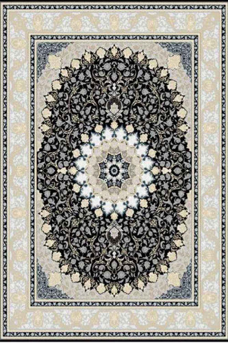 فرشینه طرح سنتی رنگ مشکی کد ۹۰۵۱