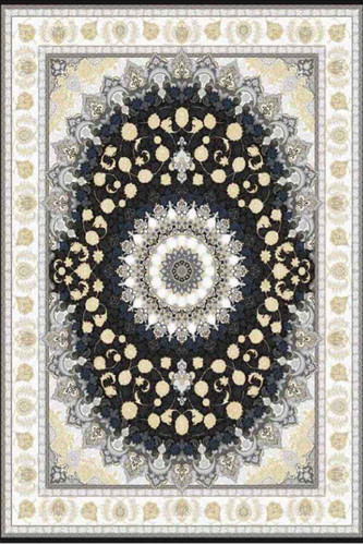 فرشینه طرح سنتی رنگ مشکی کد ۹۰۵۲