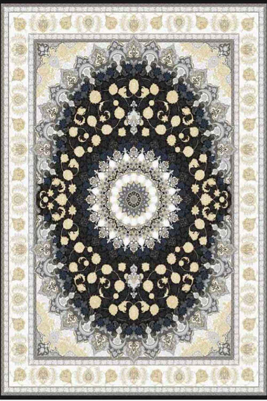 فرشینه طرح سنتی رنگ مشکی کد ۹۰۵۲