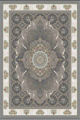 فرشینه طرح سنتی رنگ طوسی خاکستری کد ۹۰۵۴