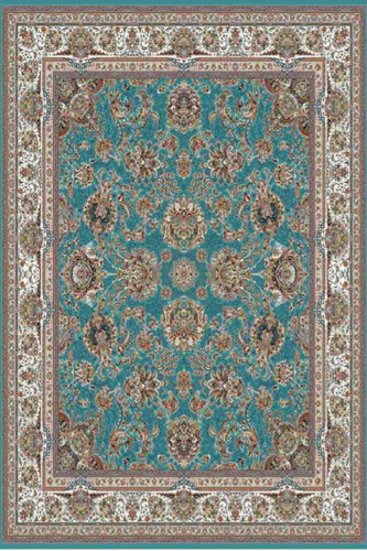 فرشینه طرح سنتی رنگ سبز آبی کد ۹۰۱۳۷