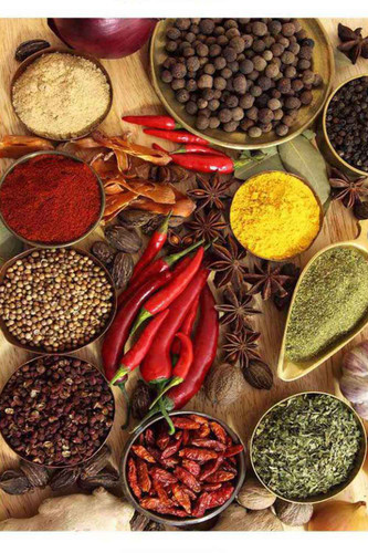 فرشینه آشپزخانه طرح ادویه جات و فلفل کد ۷۰۱۱۰