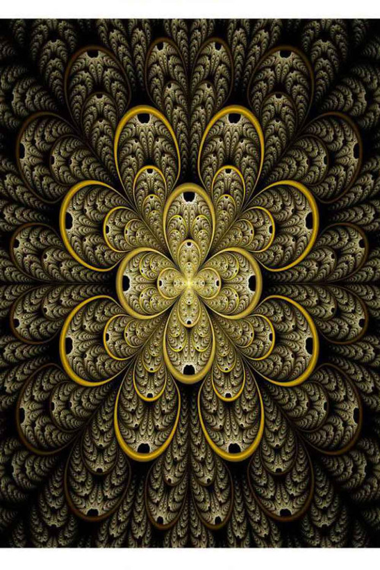 فرشینه مدرن طرح مشکی و طلایی کد ۸۰۷۳