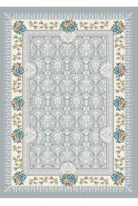 فرشینه مدرن رنگ خاکستری طوسی کد ۸۰۱۱۲