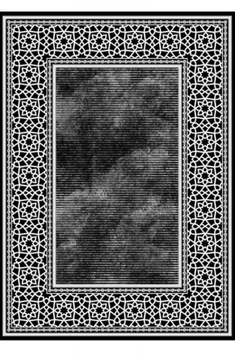 فرشینه مدرن رنگ مشکی کد ۸۰۱۱۵