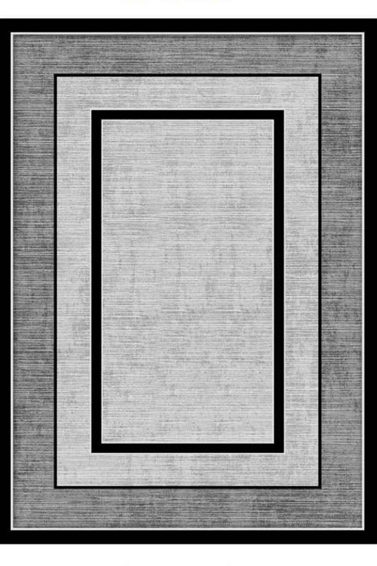 فرشینه مدرن رنگ خاکستری مشکی کد ۸۰۱۲۹