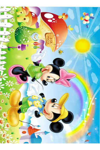 فرشینه اتاق کودک طرح میکی موس و مینی موس کد ۶۰۰۶