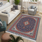 فرشینه طرح سنتی رنگ قرمز سرمه ای کد ۹۰۸۷