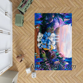 فرشینه اتاق کودک طرح کارتون اسمورف ها کد ۶۰۷۲