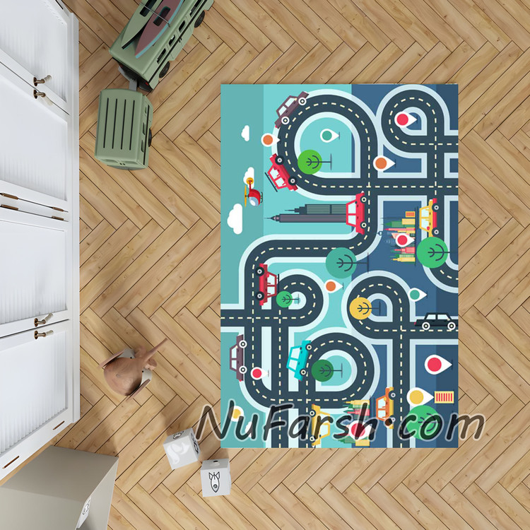 فرشینه اتاق کودک طرح بازی در شهر کد 60201